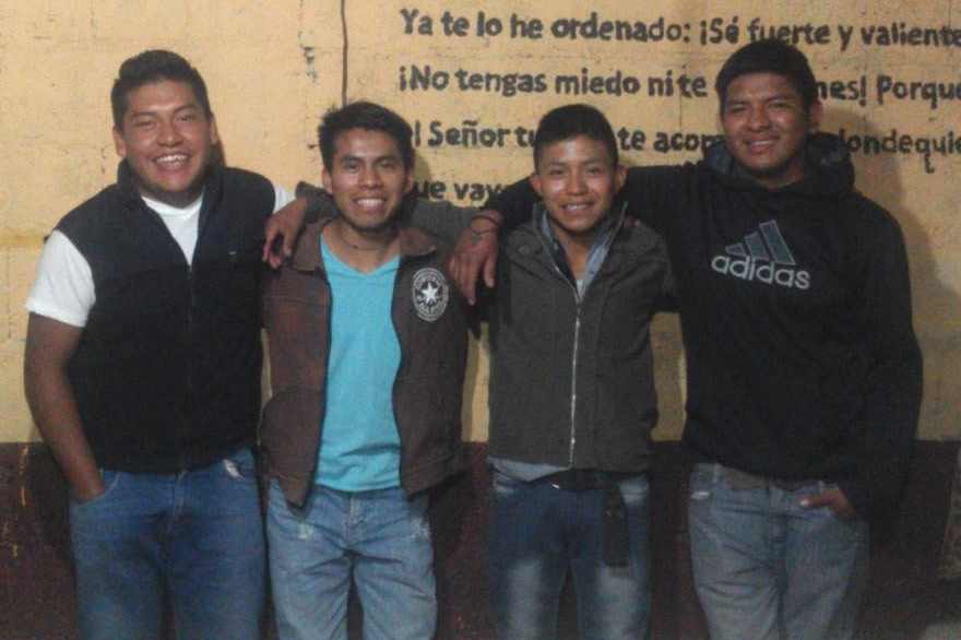 Our Board of Directors for Cosechando Felicidad  Cristian, Wilson, Edwin and Rocael